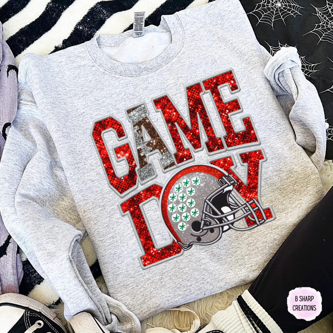 OSU Game Day Faux Sequins Sweatshirt