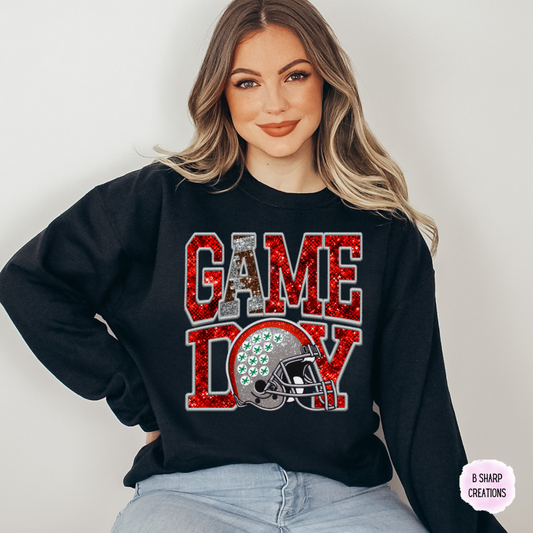 OSU Game Day Faux Sequins Sweatshirt